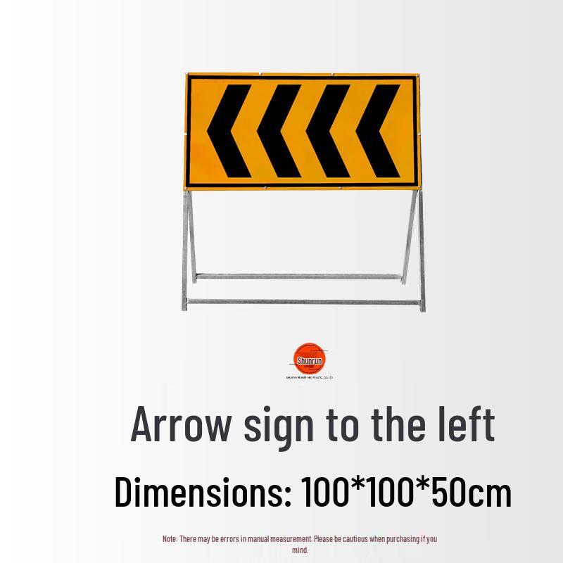 Roadwork Directional Safety Sign