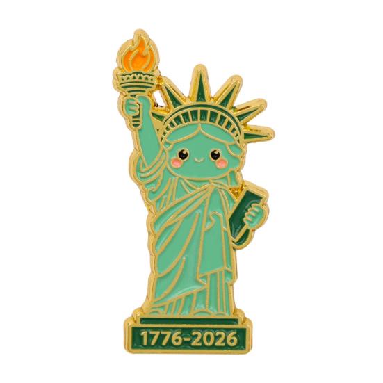 

Decorative Brooch Cartoon Goddess Statue Design Zinc Alloy Brooch Pin Bag Sweater Suit Lapel Enamel Badge Outfit Accessory