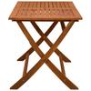 Folding Garden Table 120x70x75 cm Solid Eucalyptus Wood