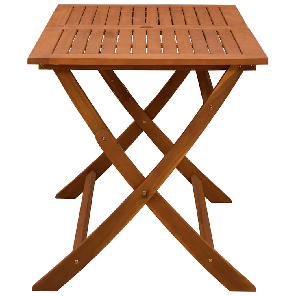 Folding Garden Table 120x70x75 cm Solid Eucalyptus Wood