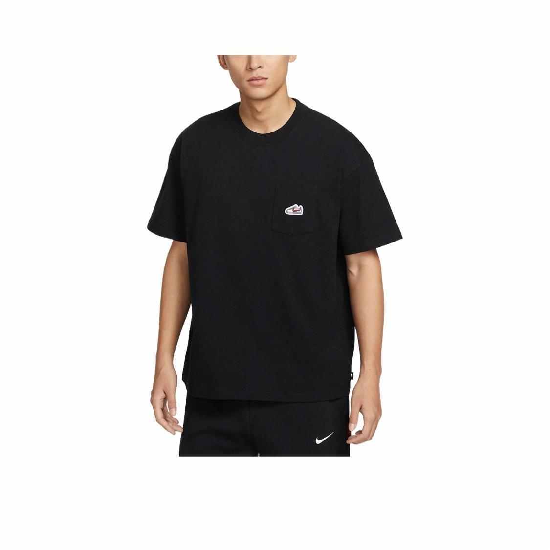 Nike Comfortable Fashionable Versatile Short-Sleeve T-Shirt for Men, Black IB1383-010 L