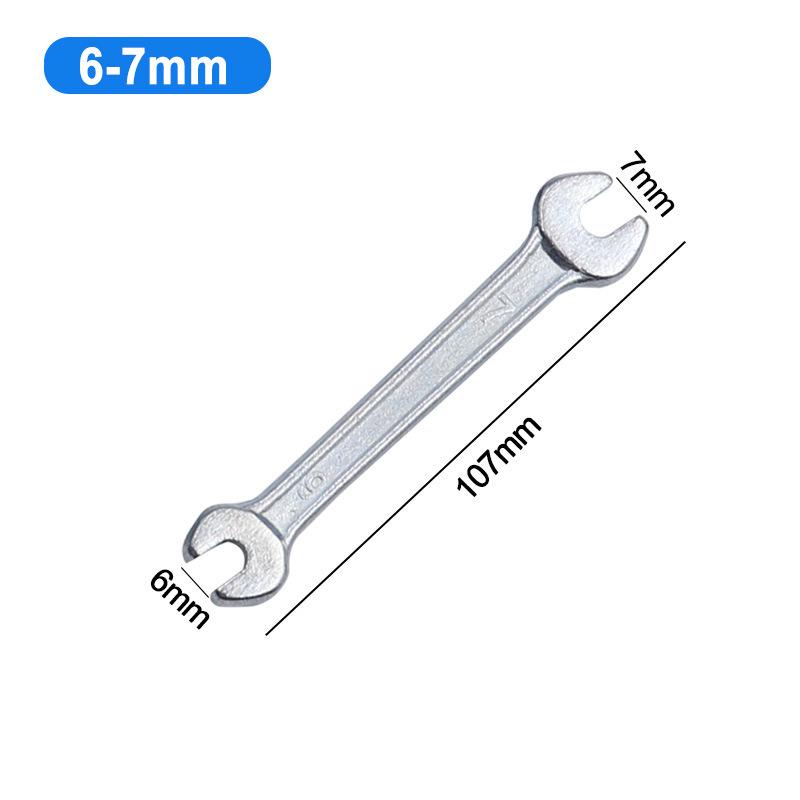 Galvanized Dual-Purpose Metric Double Open-End Wrench for Auto Repair