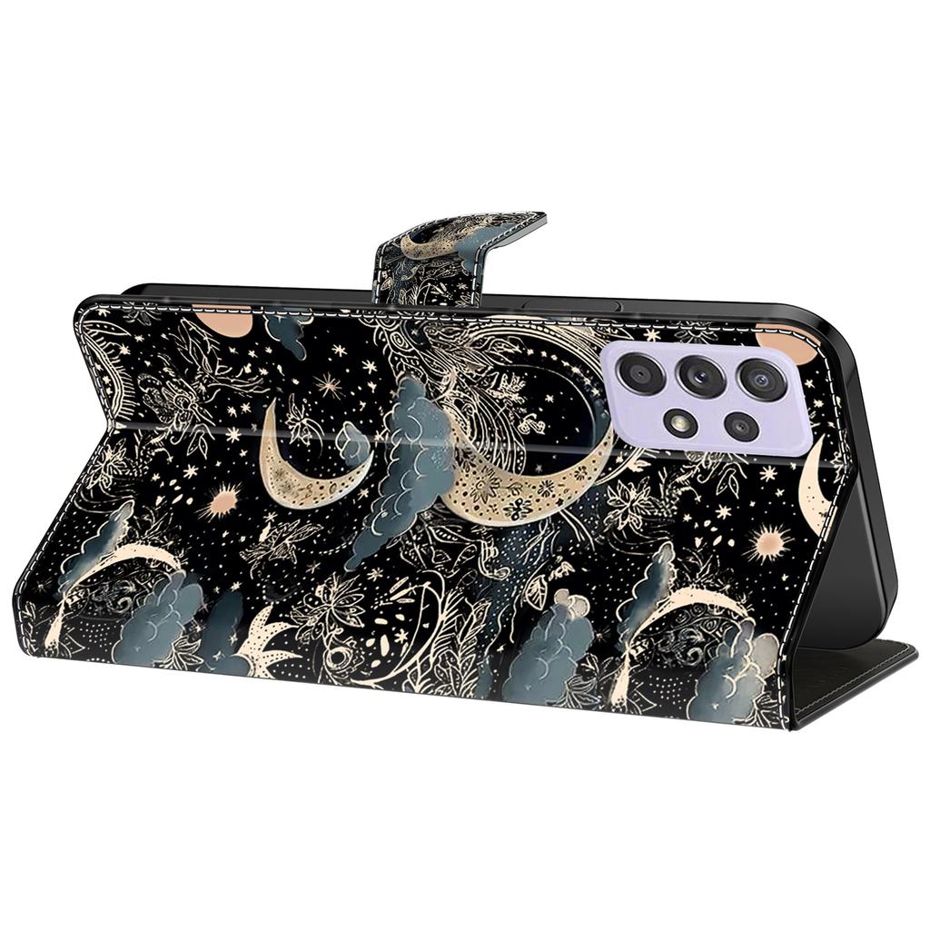 Pro Samsung Galaxy A52 4G/5G/A52s 5G Pouzdro Vzorový tisk Vyklápěcí Folio Kožený Kryt na Telefon