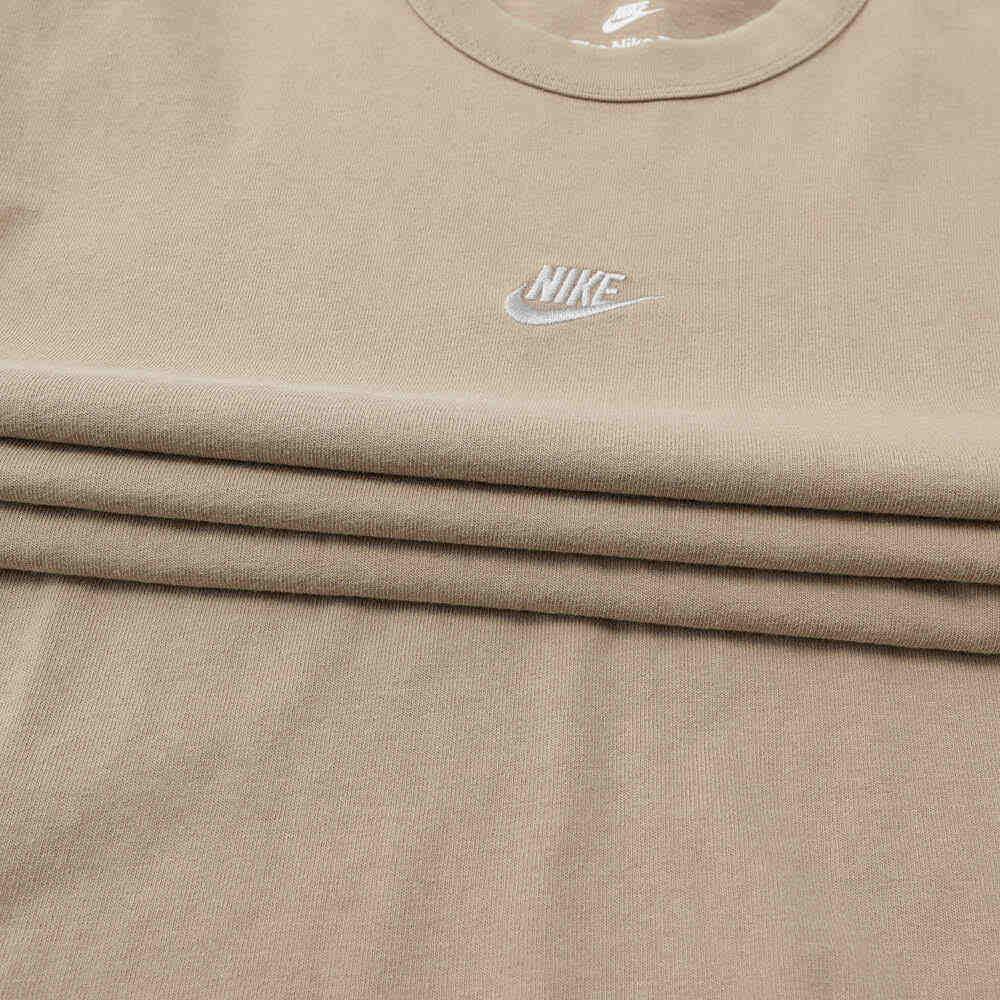 Nike Solid Color Round Neck Casual Pullover Comfortable Short Sleeve T-Shirt Men T-Shirts Brown FZ5384-247