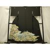 Heiwaya Kimono Luxury Black Tomesode, Artist's Landscape, Pure Silk, Masterpiece DAAR3231zy