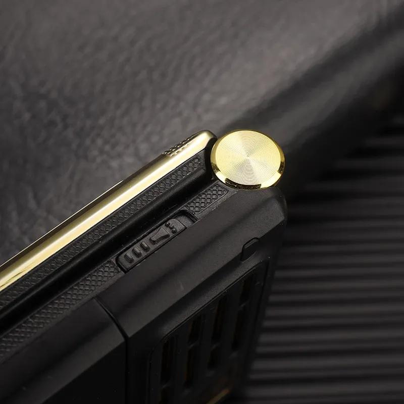 YEEMI G10-1 Handy Geschenk Ledertasche Dual-Display Dual-SIM 1800mAh Klapphandy Große Tastatur Große Stimme Große Schrift Feature-Phone für Senioren