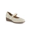 Women Punching Mary Jane Velcro Comfort Shoes Ivory 165a0v1iv