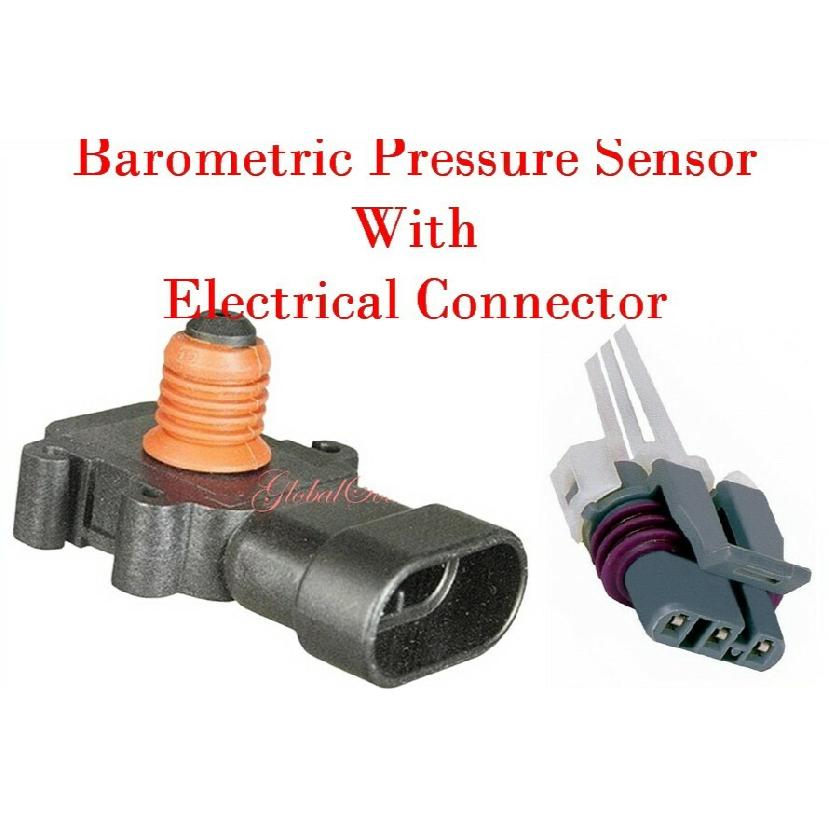 MAP Barometric Pressure Sensor W/ Connector Fits Chevrolet GMC 2001-2004 V8 6.6L