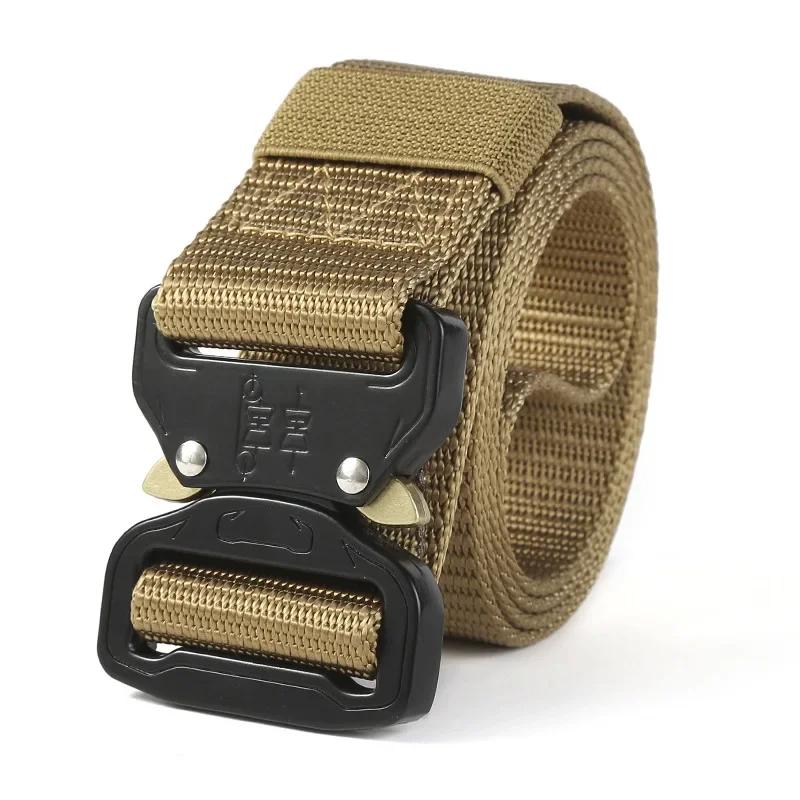 Men's - Belt Multifunctional Buckle Nylon Belt Marine Canvas Belt Metal Buckle Outdoor Hunting Camouflage Belts for Men