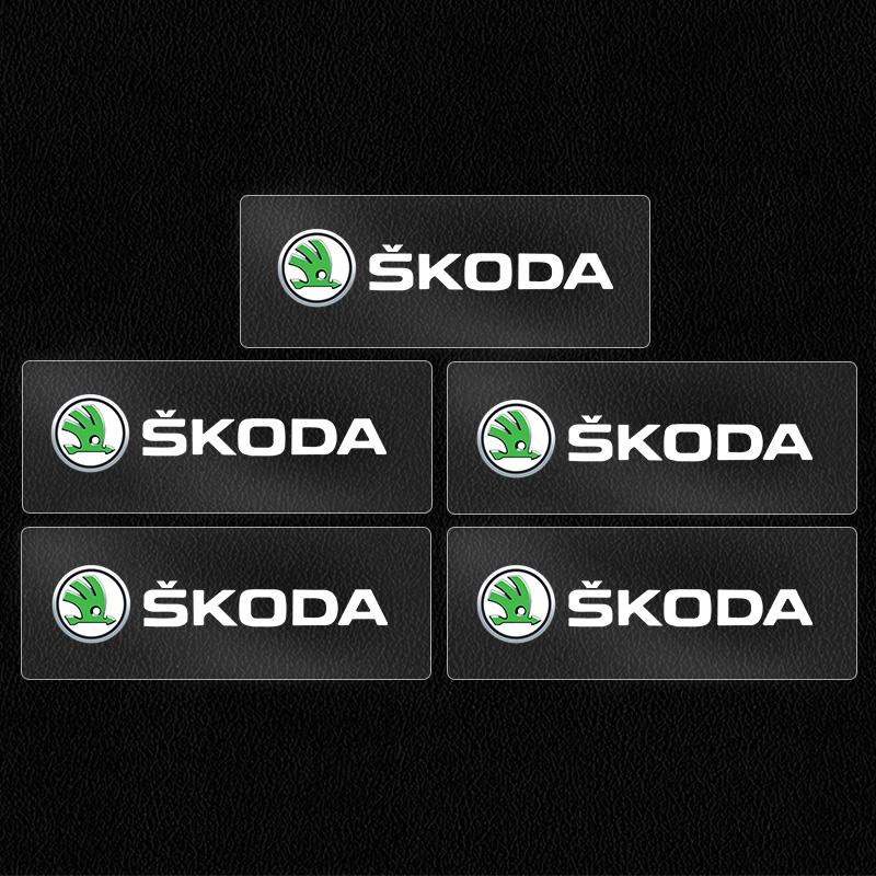 Car Interior Decoration Stickers Pasted Waterproof Decor For Skoda Octavia Fabia Rapid Yeti Superb Octavia A5 A7 Rapid Kamiq VRS