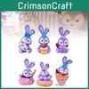 Adorable Starry Dressed Rabbit Figurine Collection For Sweet Treats Decoration