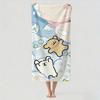 Cartoon cute Line Puppy Towel Drying Bath Towel Applicable To Light Swimming Camping Yoga Beach Out