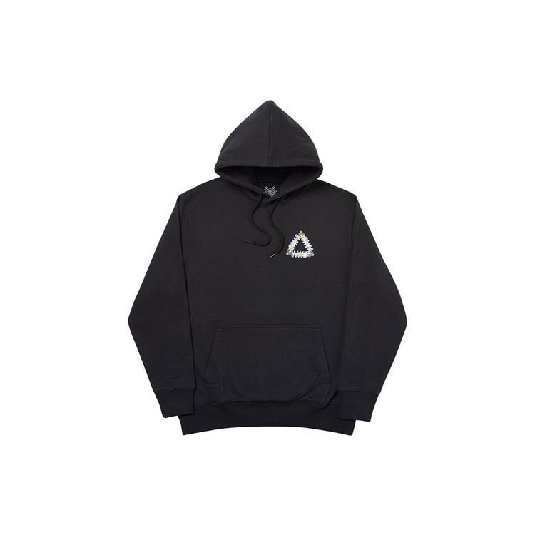 Palace Tri-Pumping Hood Black Unisex Tops P18HD015