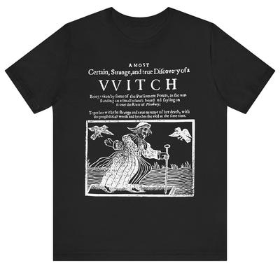 Discovery of a Witch T-Shirt Mens Womens Tees Top Witch Trials Salem Occult Black Magic Unisex Tee