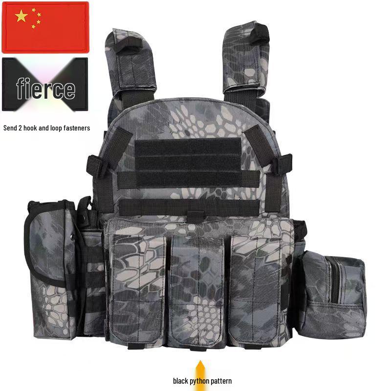 Children's Tactical Camouflage Bulletproof Vest Level III Armor for Outdoor Summer Camp