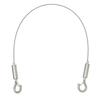 Adjustable 304 Stainless Steel Wire Rope with Double-Head Safety Hook and Spring Clip