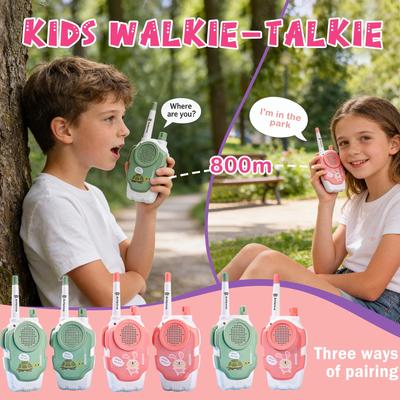 Children's Walkie-talkie Toy, Wireless Pager, One--one Outdoor Interactive Communication Device.(2pcs)Rechargeable Version