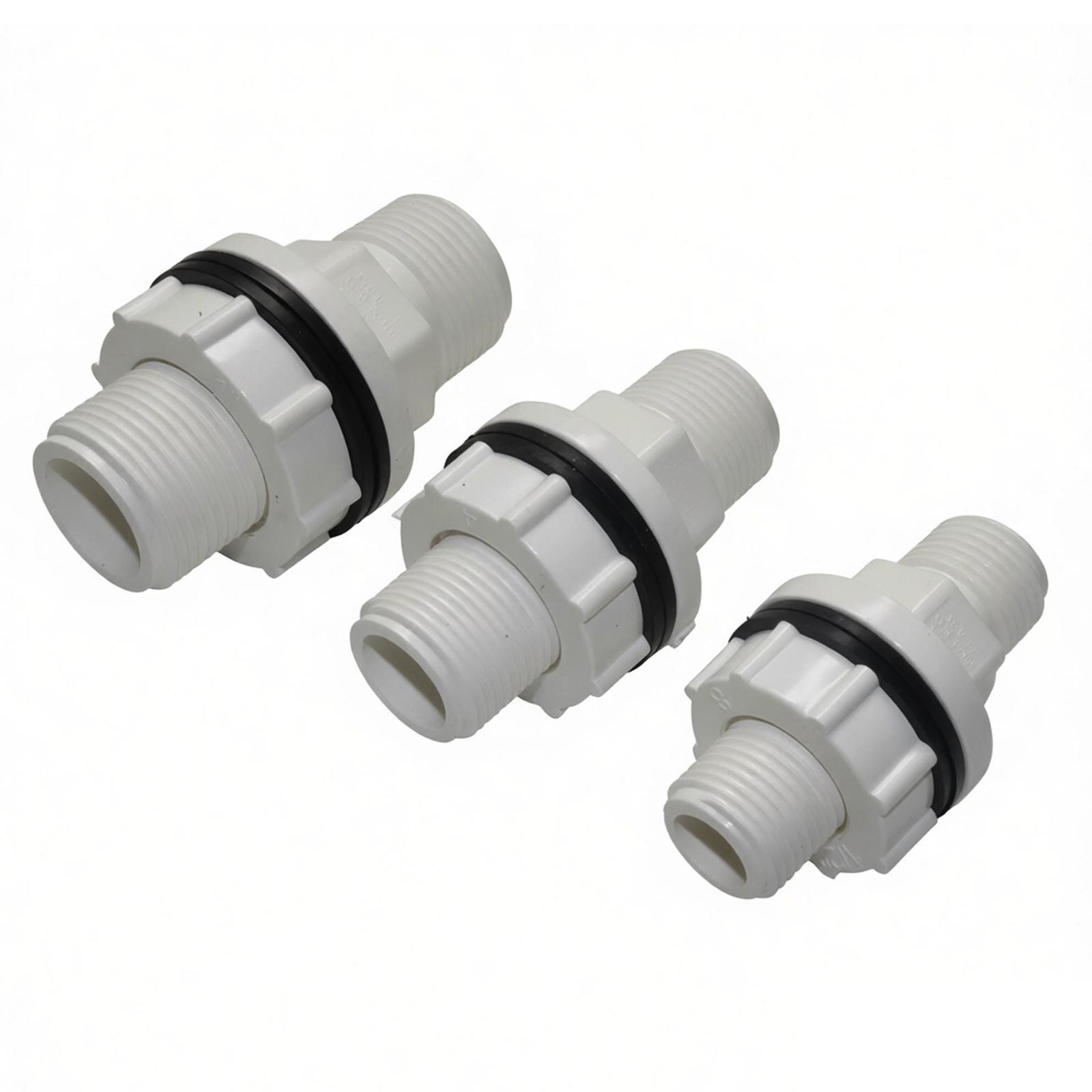 Garden water connector PVC water tank water tower living interface oil tank water bucket fish tank outer wire pipe connector (as the picture,1/2 )