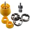 PVC Thread Maker Tool for Electric Drill - Plastic Pipe Tap Die Set with 3 Dies,1/2", 3/4", 1", Electric Drill Water Pipe Threader Plumbing Tool for