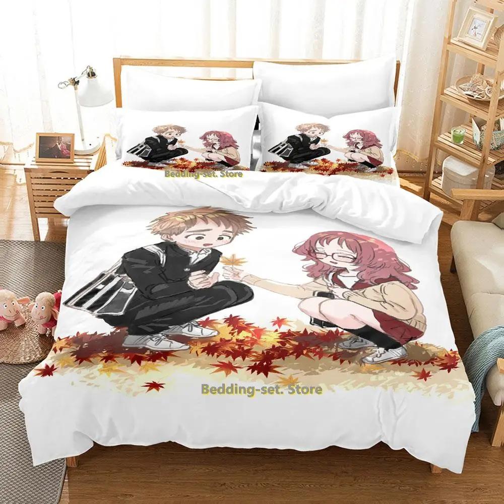 The Girl I Like Forgot Her Glasses Bedding Set Cartoon Anime three-piece set Adult Kid Bedroom Duvetcover Sets twin set Tool