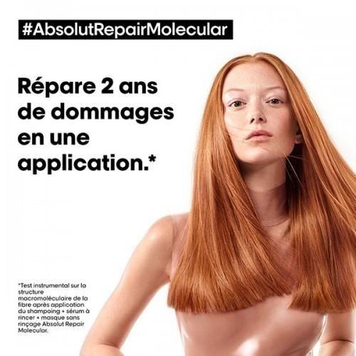 Masque sans rinçage - L'Oréal - Absolut Repair Molecular - 100 ml - Cheveux abîmés - Mixte