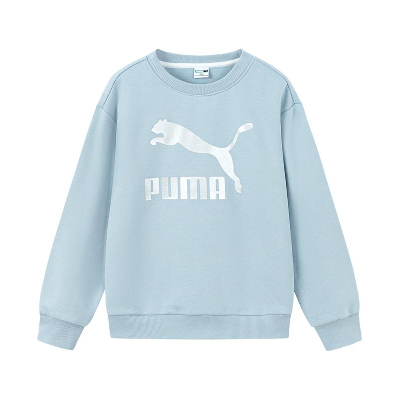 PUMA Sweatshirt Sportstyle1948 Denim Light Blue Children Aged 3 7 Years Old 353924121203-88101 130
