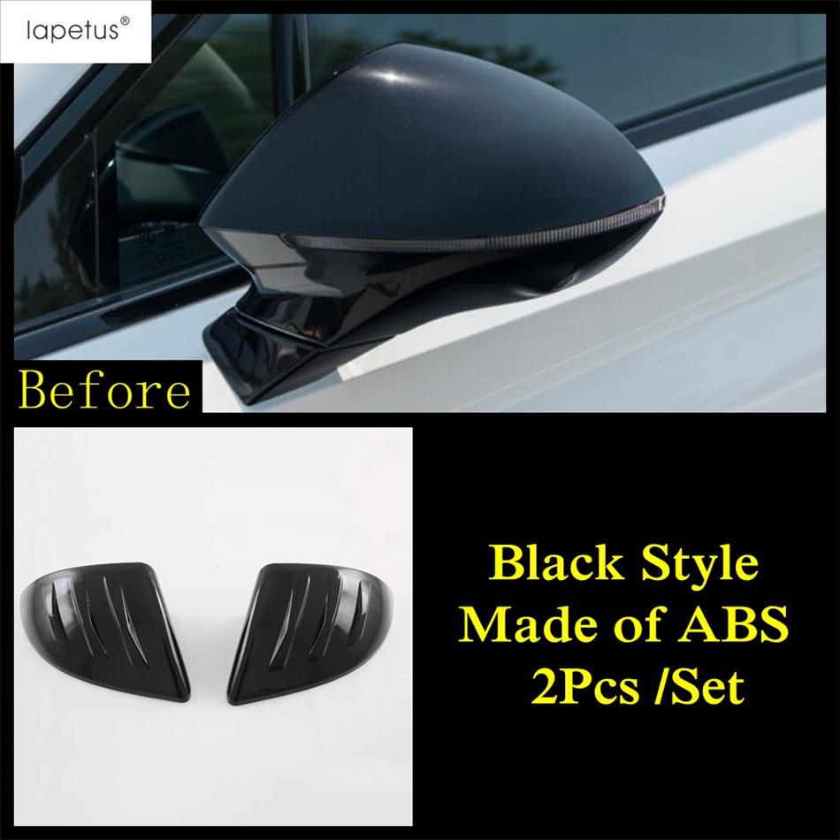 Car Rearview Mirror Cap Shell Protection Decoration Cover Trim For MG 4 EV 2024 Black / Carbon Fiber Accessories Exterior Black Style