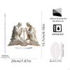 2D Acrylic Sign Jesus Ornament Handcraft Christmas Gift Tabletop Decoration for Home Office
