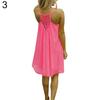Sexy Damen-Sommerkleid, lässig, ärmellos, Träger, rückenfrei, Strandkleid für Abendparty