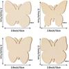 40-Piece DIY Unpolished Wooden Butterfly Set for Children's Day Painting