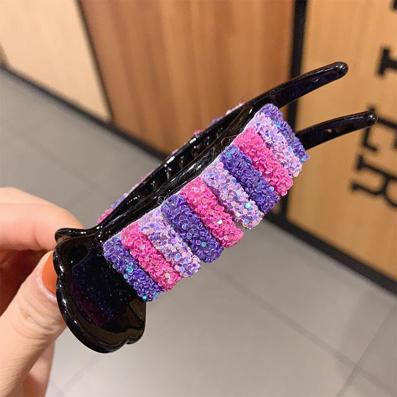 

Корейские радужные заколки для волос Большие крабы для конского хвоста Зажимы для волос Конфетные цветные шпильки Аксессуары Модный головной убор Подарки