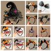 Ghost Witch Hat Headband Pumpkin Cone Hat Hair Hoop Halloween Party Hair Band  Photo Props