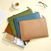 PU Leather A4 File Folder Zipper Bag Information Bag File Storage Clip  School Office Supplies