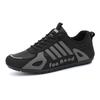 Spring New Waterproof and Non-slip Sports Running Casual Black Labor Insurance Shoes
