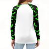 Women's T Shirt Halloween Print Long Sleeve Daily Fashion Basic Round Neck Raglan Sleeve Top