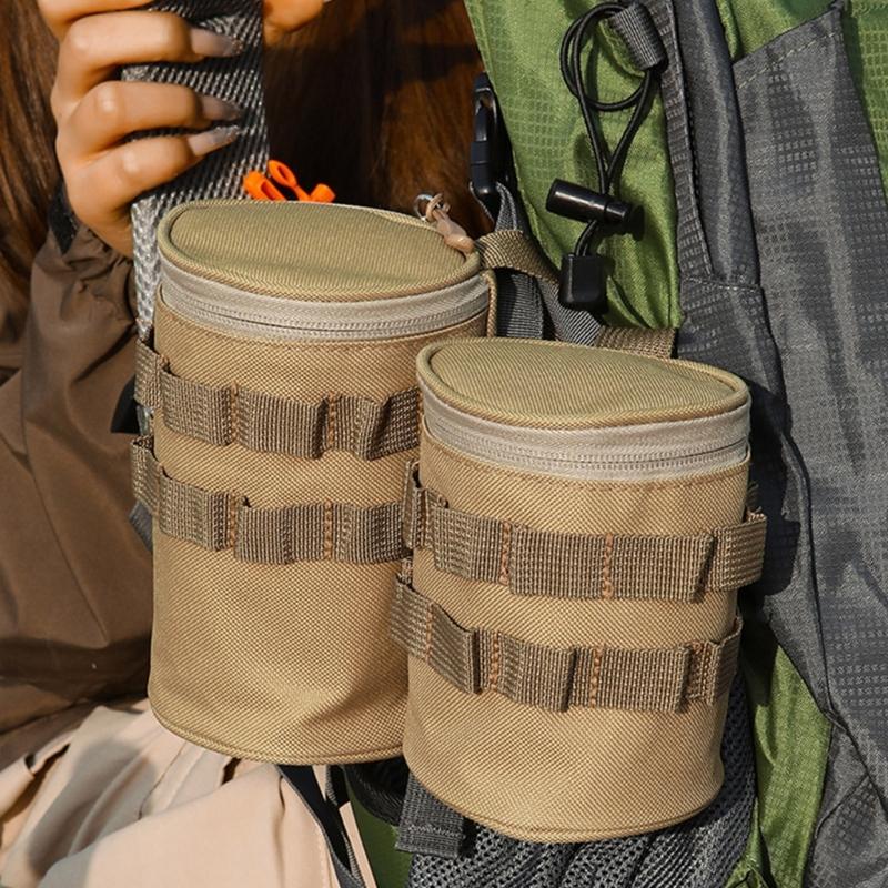 Outdoor Beers Cup Storage Bag Tactically Water Bottle Pouches Cart Cup Holder Kettles Carriers Bag Sundries Pouches