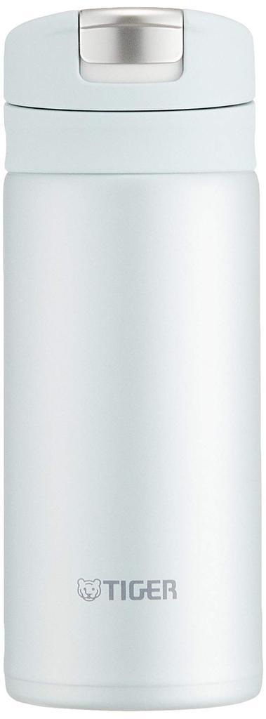 Tiger Thermos Water Bottle, 200ml Sahara Mug, One-Touch, Lightweight, MMX-A022GI, Ice Green