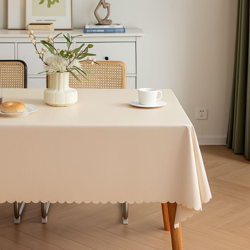Anti Slip Waterproof PVC Tablecloth Reusable Oil Resistant Dining Table Colth Cover Stain Proof Table Cover Banquet