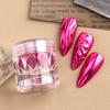 Xiaomi 1 Jar Hot Pink Chrome Nail Powder Metallic Mirror Nail Art Pigment Dust Shiny Rose Gold Manicure Nail Art Glitter Decorations