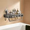 Wall Mounted Wall Shower Shampoo Rack Punch Free Seasoning Rack Wall Hanging Storage Rack  Kitchen