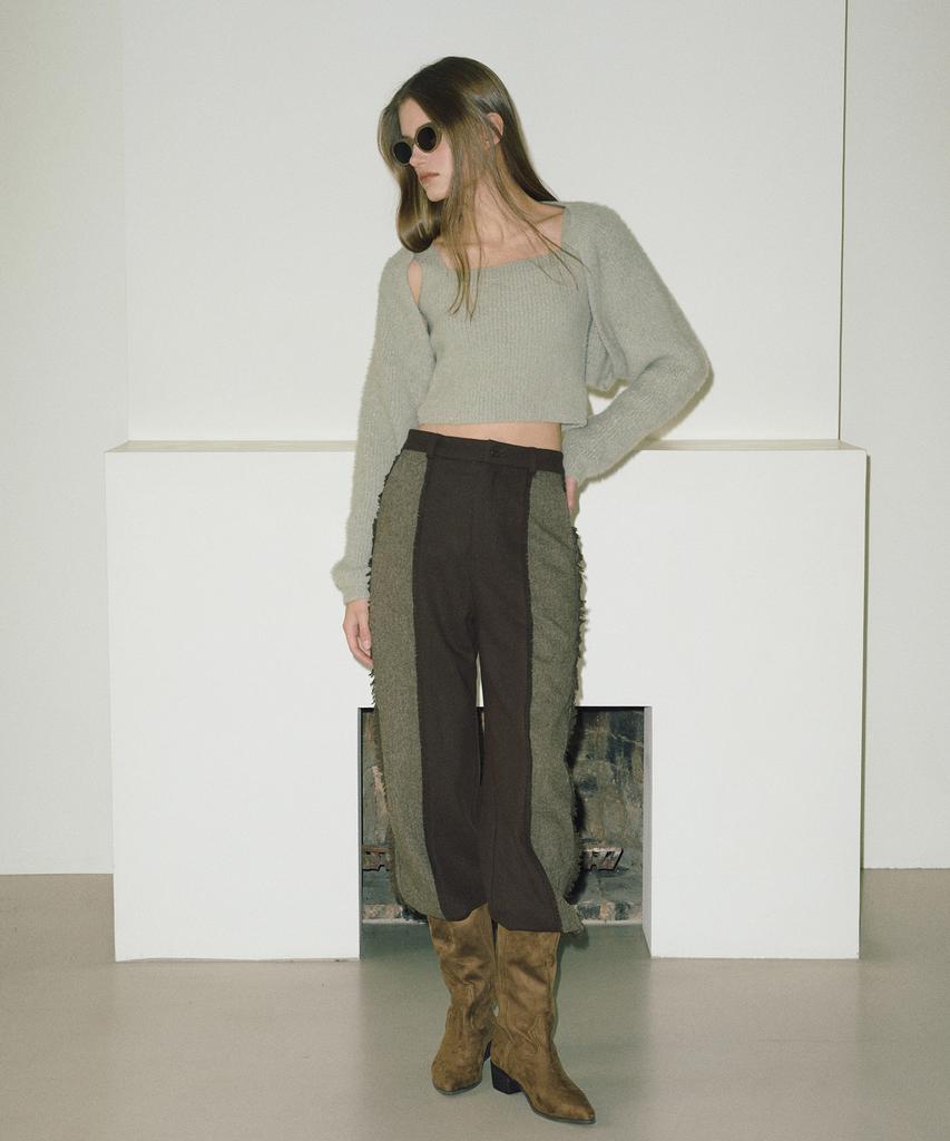 ETMON Bolero Set-Up Knit Ash Khaki