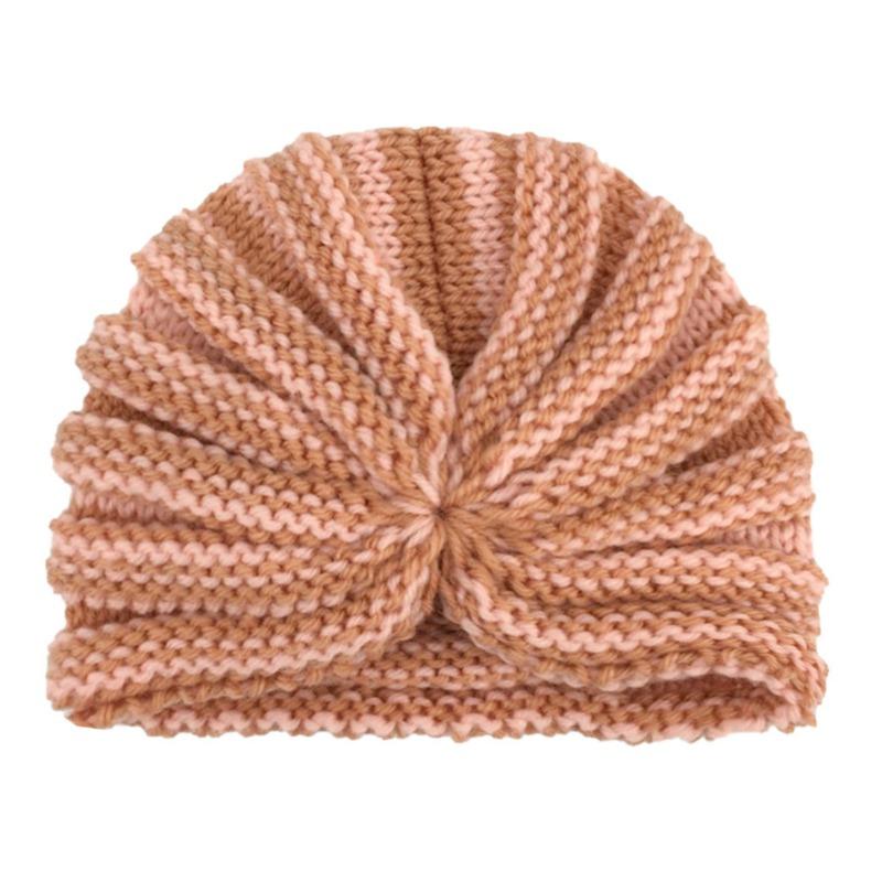 New Baby Boneless Hat, Children's Jacquard Cute Hat, Donut Fontanelle Protector, Baby Tip