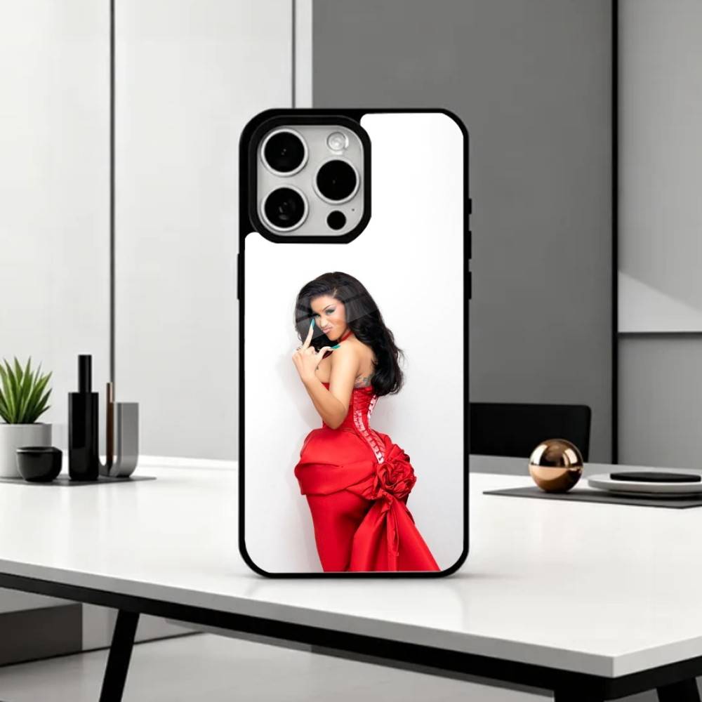 Rapper Cardi B Phone Case For iPhone17,16,15,14,13,12,11 Plus,Pro Max Magnetic For Magsafe Wireless Charging