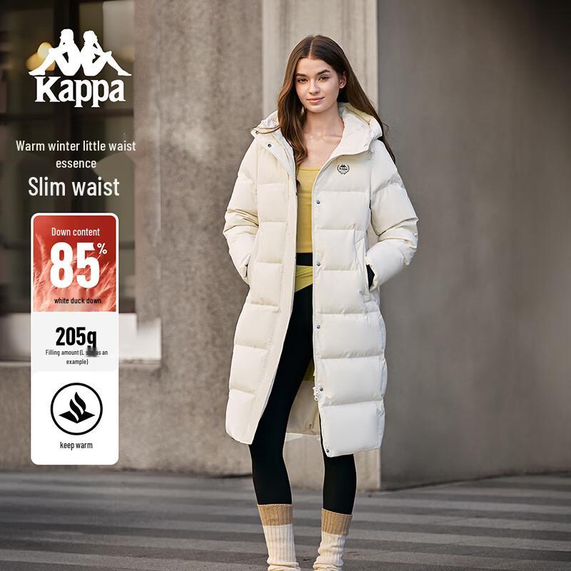 Kappa Women s Long Hooded Duck Down Puffer Jacket K0F82YY33D M