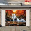2D Plane 1 Piece with Autumn Leaves and Waterfall Background Suitable for Parties Weddings and Birthdays