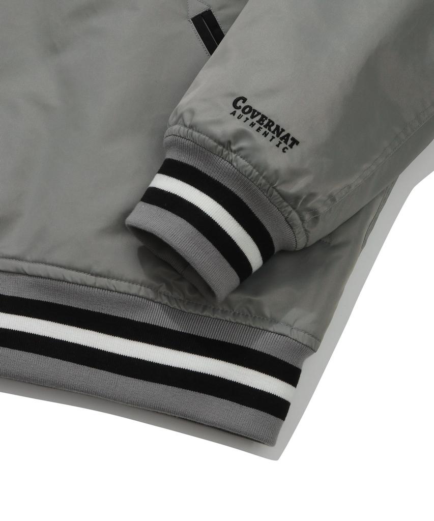 Covernat Arch Logo Satin Varsity Grey
