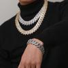 Exklusive Herren Cuban Chain 18K Gold-Plated mit Zirkonia - Kupferkörper Auf Lager Modeschmuck
