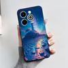 For Infinix Hot 40i Case Hot40i Fashion Marble Black Silicone Soft Phone Case For Infinix Hot 40i 40 i X6528B Back Cover Fundas