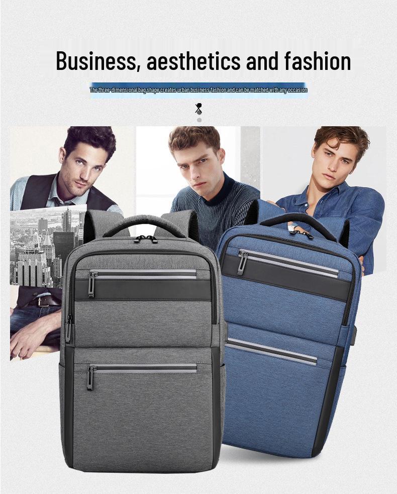 Men's High-End Waterproof Travel Backpack - Large Capacity, Fashionable Laptop & Shoulder Bag
