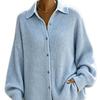 2026 Damen Eleganter Einfarbiger Knopf Langarm Woll Cardigan Pullover
